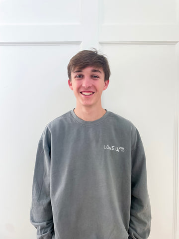 Gray LOVE UP!!! Crewneck